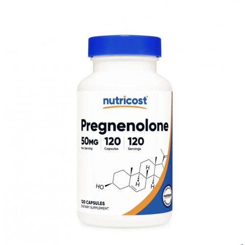 PREGNENOLONE 50 mg от Nutricost – 120 капсули